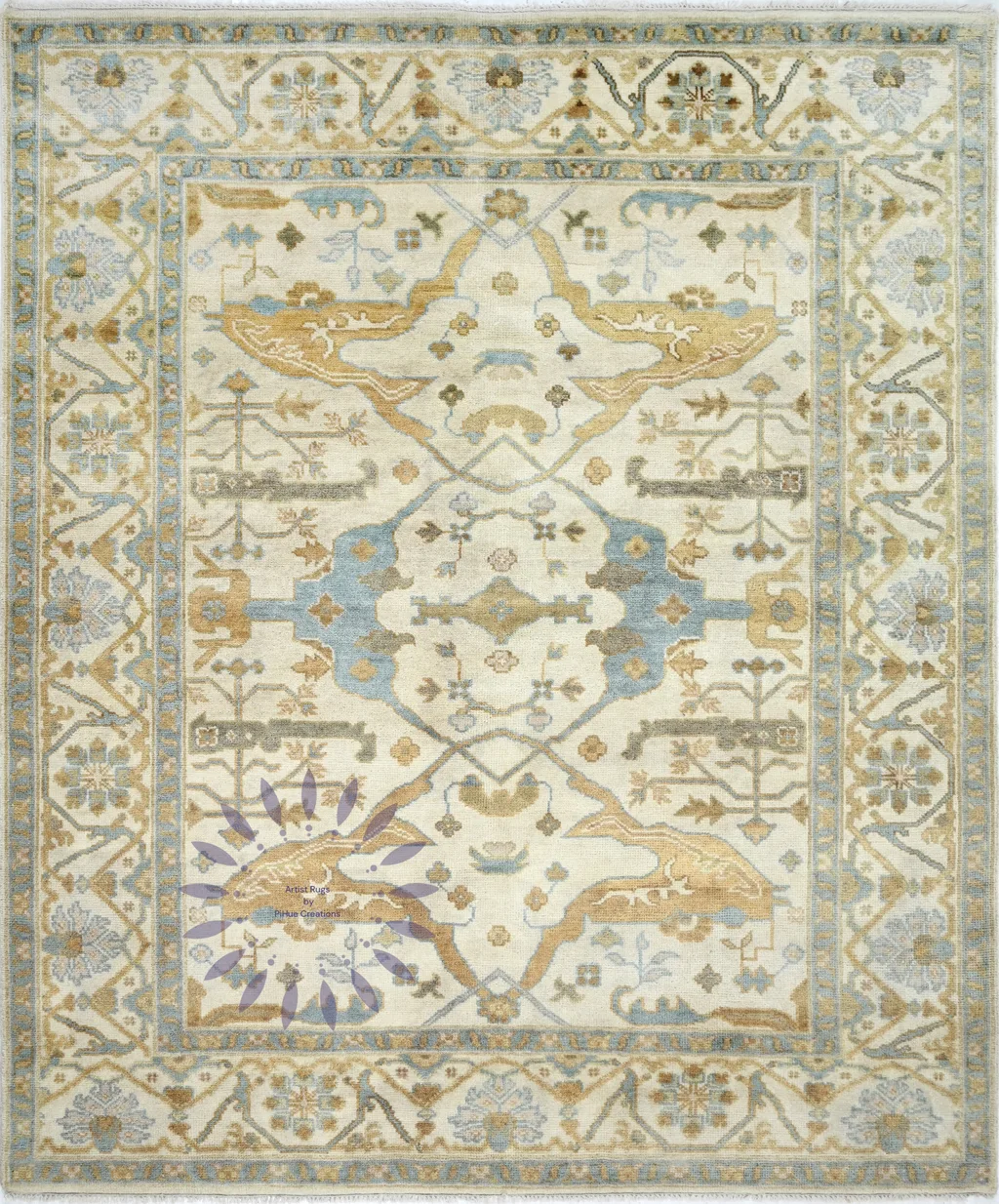 Handmade Indian rug — Pihue Creations, Bhadohi